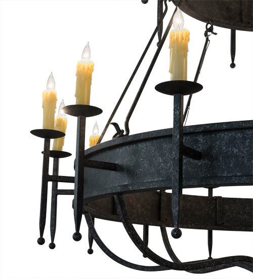 Meyda Tiffany Marta 182268 Chandelier Light - Rust,Natural Wood