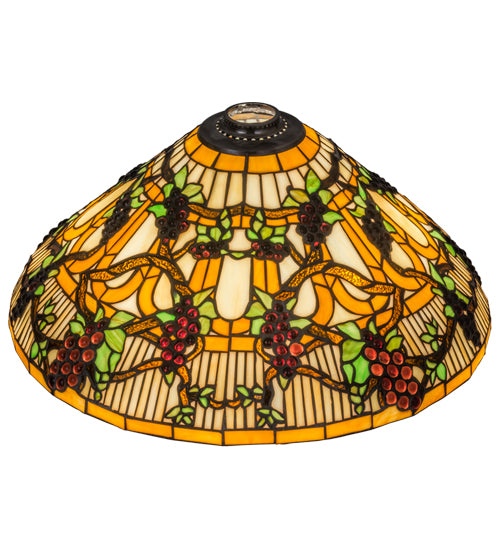 Meyda Tiffany Lighting 182492 Jeweled Grape Shade Lamp Shade Copper/Antique/Verde