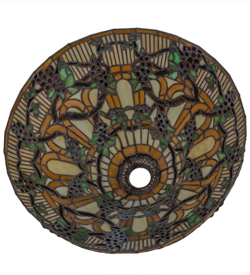 Meyda Tiffany Lighting 182492 Jeweled Grape Shade Lamp Shade Copper/Antique/Verde