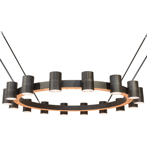 Meyda Tiffany Chappell 182534 Chandelier Light - Bronze,Natural Wood,Chrome