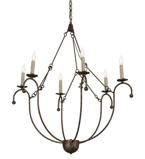 Meyda Tiffany Vienna 182548 Chandelier Light - Copper Vein