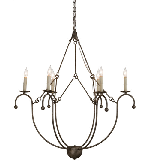 Meyda Tiffany Vienna 182548 Chandelier Light - Copper Vein