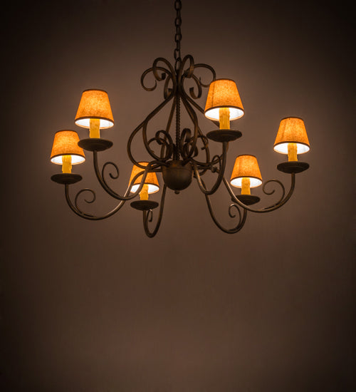 Meyda Tiffany Jenna 182593 Chandelier Light - French Bronzed