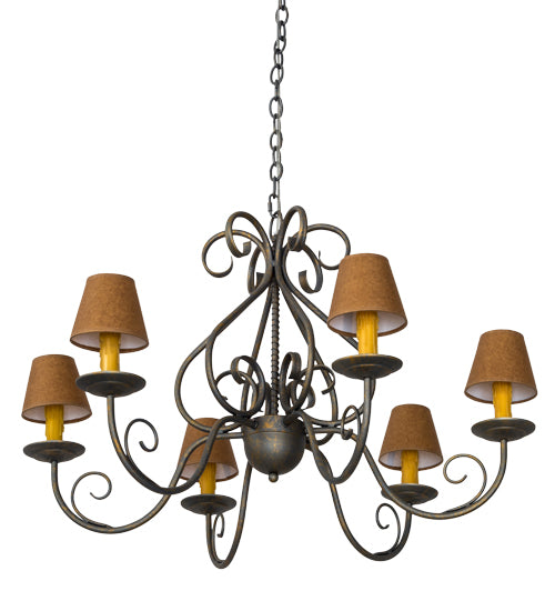Meyda Tiffany Jenna 182593 Chandelier Light - French Bronzed