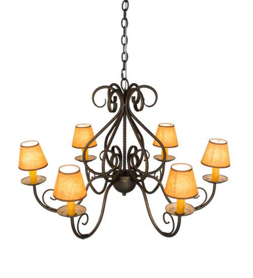 Meyda Tiffany Jenna 182593 Chandelier Light - French Bronzed