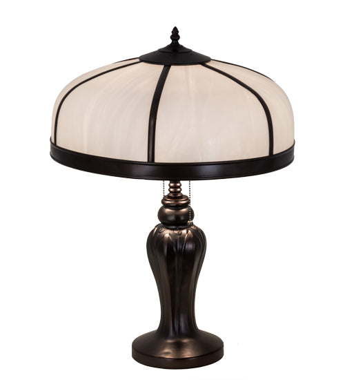 Meyda Tiffany Lighting 182605 Arts & Crafts Two Light Table Lamp Lamp Bronze / Dark
