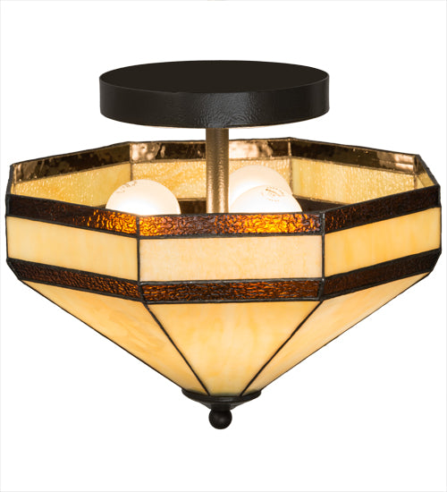 Meyda Tiffany Topridge 182677 Ceiling Light - Timeless Bronze