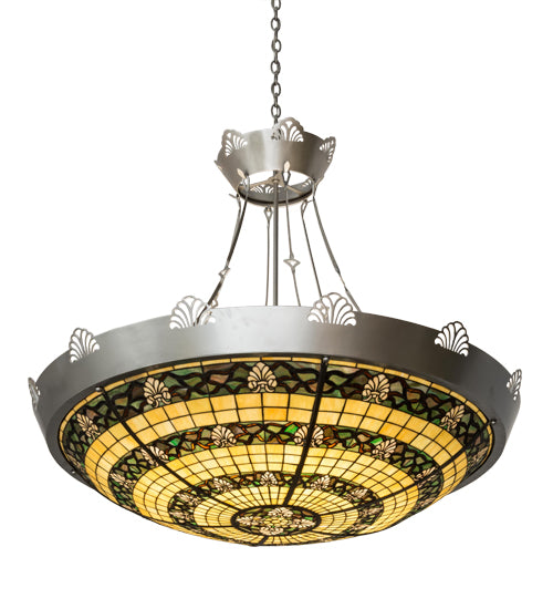 Meyda Tiffany Shell And Ribbon 183016 Pendant Light - Nickel