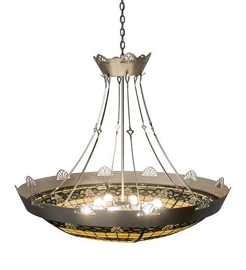 Meyda Tiffany Shell And Ribbon 183016 Pendant Light - Nickel