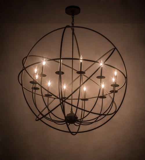 Meyda Tiffany Atom Enerjisi 183432 Chandelier Light - Oil Rubbed Bronze