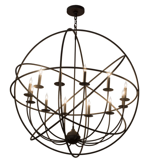 Meyda Tiffany Atom Enerjisi 183432 Chandelier Light - Oil Rubbed Bronze