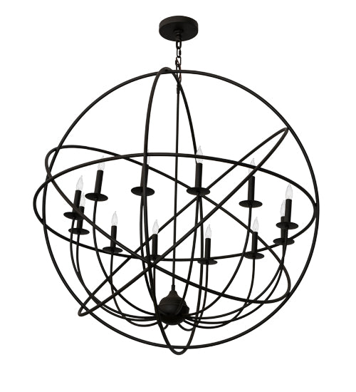 Meyda Tiffany Atom Enerjisi 183432 Chandelier Light - Oil Rubbed Bronze