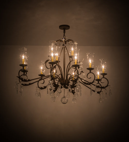 Meyda Tiffany Windsor 183446 Chandelier Light - Nickel