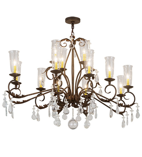 Meyda Tiffany Windsor 183446 Chandelier Light - Nickel