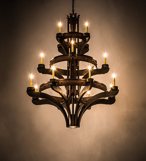 Meyda Tiffany Castilla 183606 Chandelier Light - Mahogany Bronze