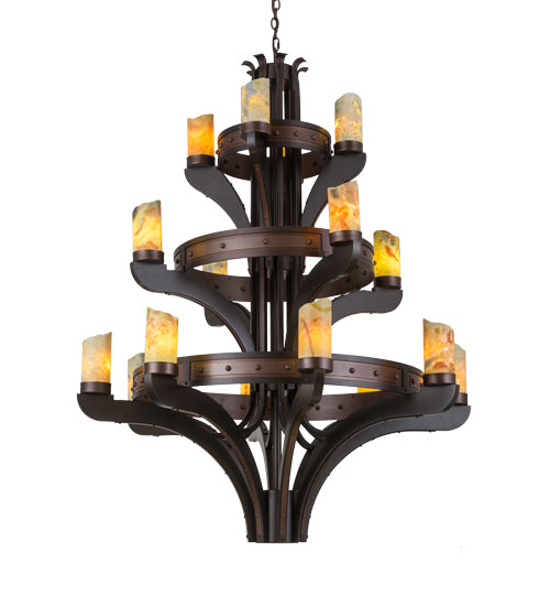 Meyda Tiffany Castilla 183607 Chandelier Light - Mahogany Bronze