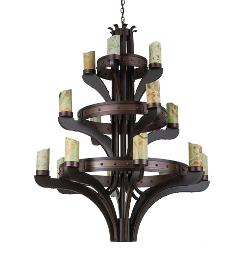 Meyda Tiffany Castilla 183607 Chandelier Light - Mahogany Bronze