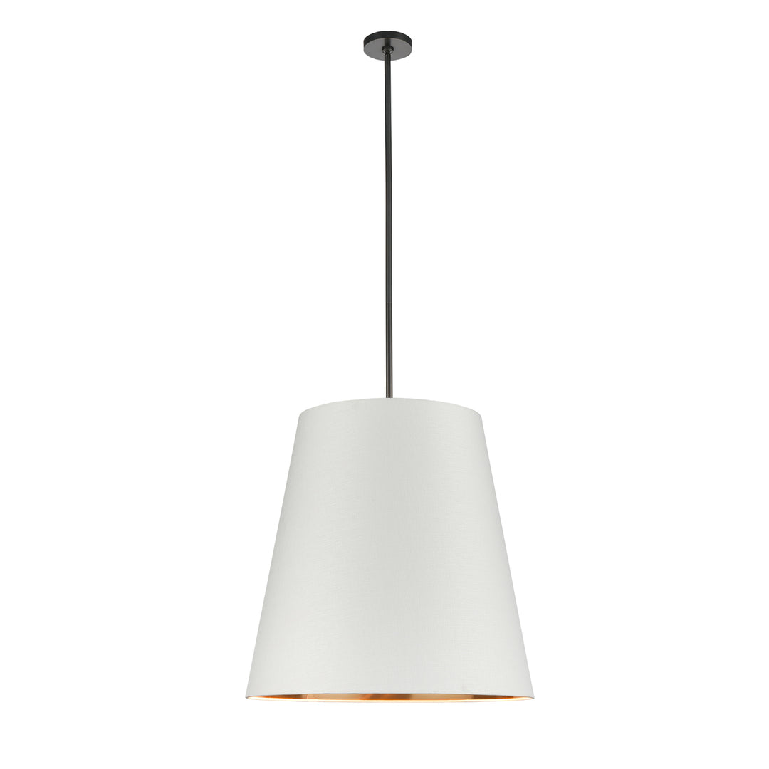 Alora calor PD311025UBWG Pendant Light - Urban Bronze/White Linen with Gold Parchment