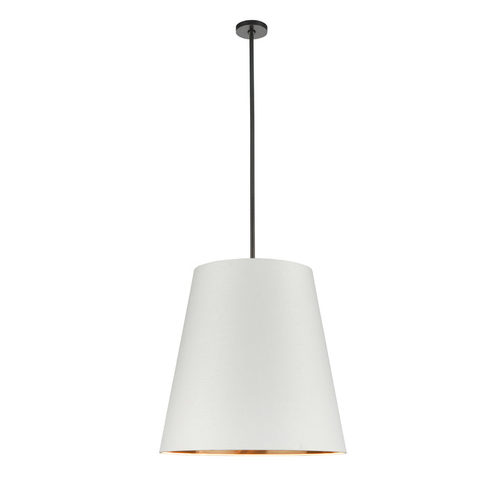 Alora calor PD311025UBWG Pendant Light - Urban Bronze/White Linen with Gold Parchment