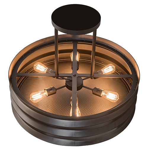 Meyda Tiffany Concertina 184502 Chandelier Light - Oil Rubbed Bronze