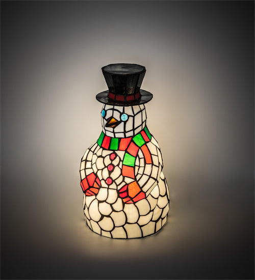 Meyda Tiffany Lighting 18471 Snowman One Light Accent Lamp Lamp Multicolored