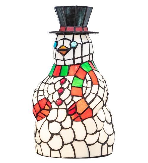 Meyda Tiffany Lighting 18471 Snowman One Light Accent Lamp Lamp Multicolored