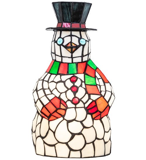 Meyda Tiffany Lighting 18471 Snowman One Light Accent Lamp Lamp Multicolored