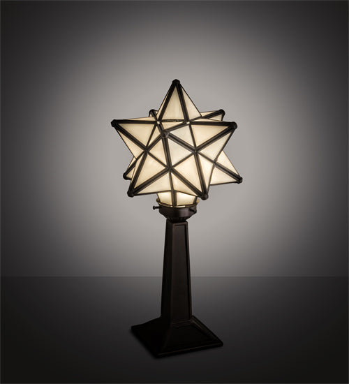 Meyda Tiffany Lighting 18473 Moravian Star One Light Accent Lamp Lamp Bronze / Dark