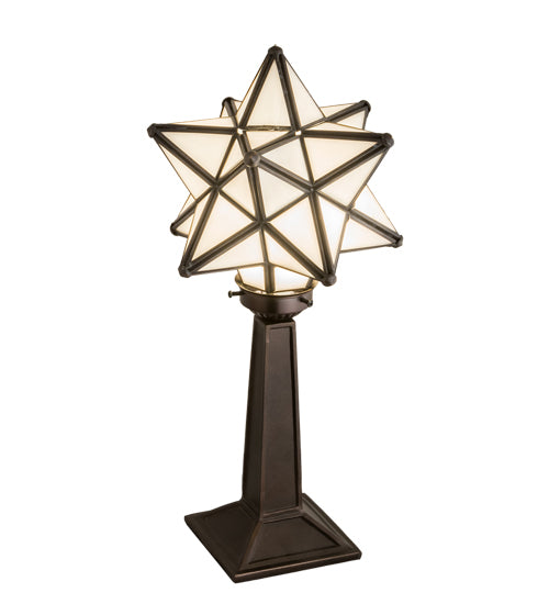 Meyda Tiffany Lighting 18473 Moravian Star One Light Accent Lamp Lamp Bronze / Dark