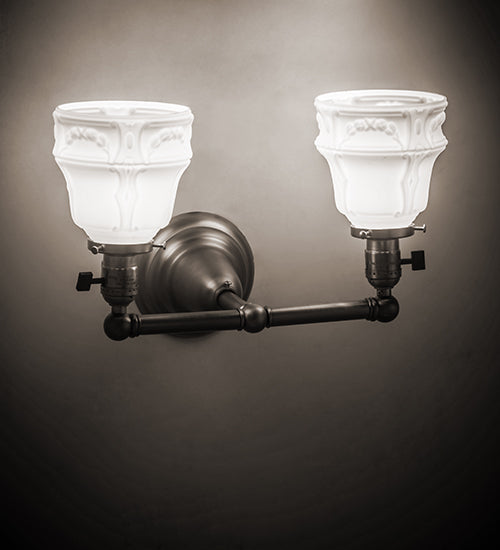 Meyda Tiffany Revival Garland 184763 Bath Vanity Light 16 in. wide - Nickel