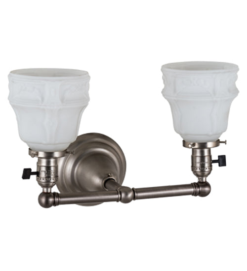 Meyda Tiffany Revival Garland 184763 Bath Vanity Light 16 in. wide - Nickel