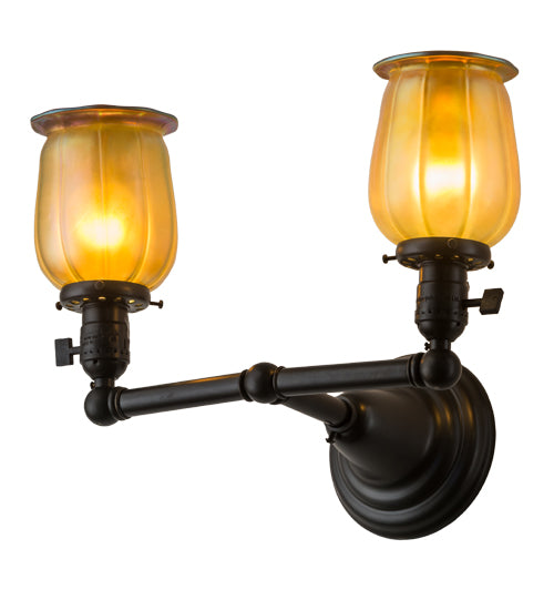 Meyda Tiffany Revival 184766 Wall Light - Craftsman Brown