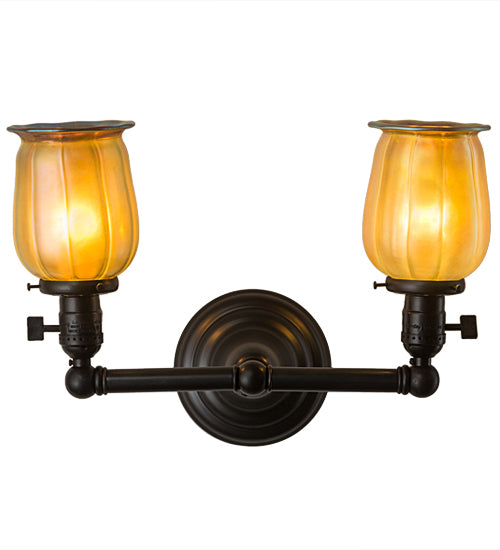 Meyda Tiffany Revival 184766 Wall Light - Craftsman Brown