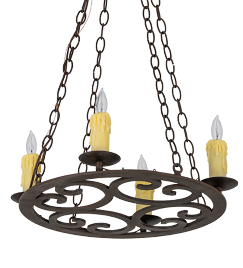 Meyda Tiffany Ashley 184774 Chandelier Light - Rust