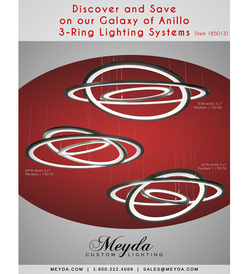 Meyda Tiffany Lighting 185013 Anillo Pendant System Decor Bronze / Dark