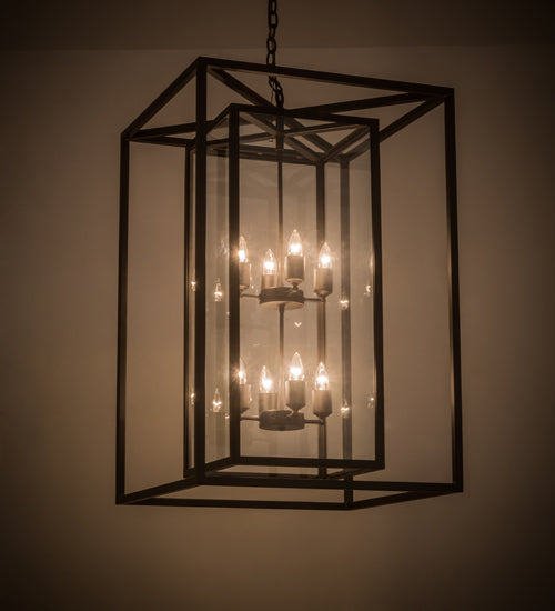 Meyda Tiffany Kitzi Box 185037 Pendant Light - Oil Rubbed Bronze