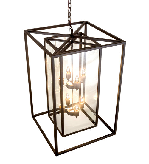Meyda Tiffany Kitzi Box 185037 Pendant Light - Oil Rubbed Bronze