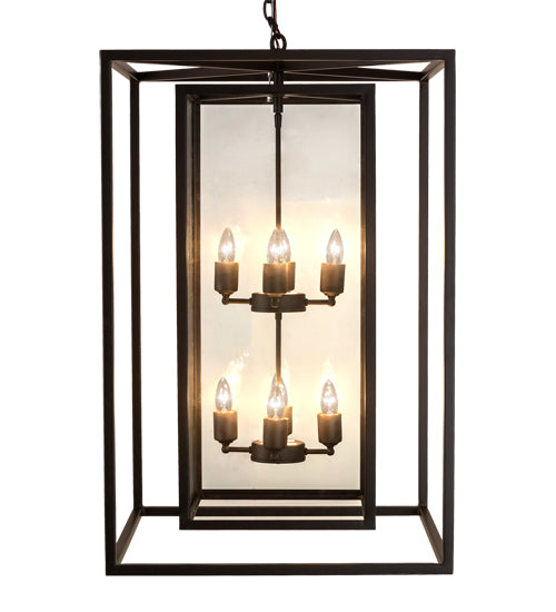 Meyda Tiffany Kitzi Box 185037 Pendant Light - Oil Rubbed Bronze