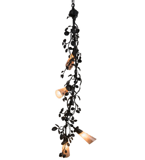 Meyda Tiffany Vinca Vine 185117 Chandelier Light - Craftsman Brown