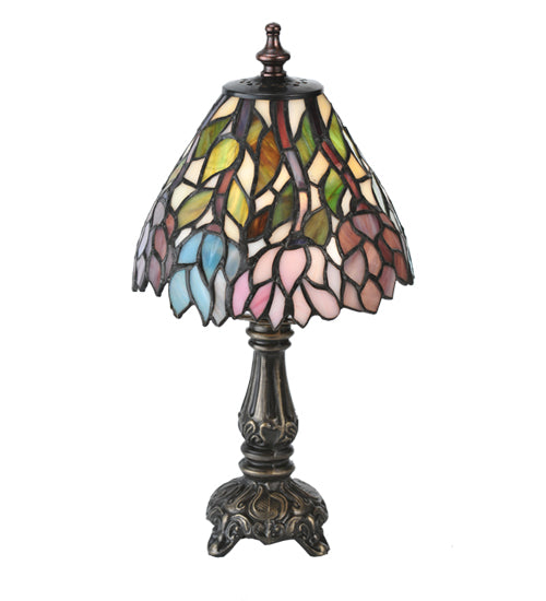 Meyda Tiffany Lighting 18520 Wisteria One Light Mini Lamp Lamp Bronze / Dark