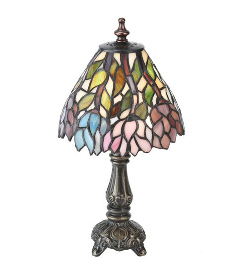 Meyda Tiffany Lighting 18520 Wisteria One Light Mini Lamp Lamp Bronze / Dark