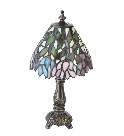 Meyda Tiffany Lighting 18520 Wisteria One Light Mini Lamp Lamp Bronze / Dark