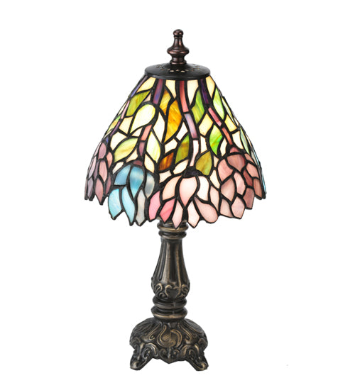 Meyda Tiffany Lighting 18520 Wisteria One Light Mini Lamp Lamp Bronze / Dark