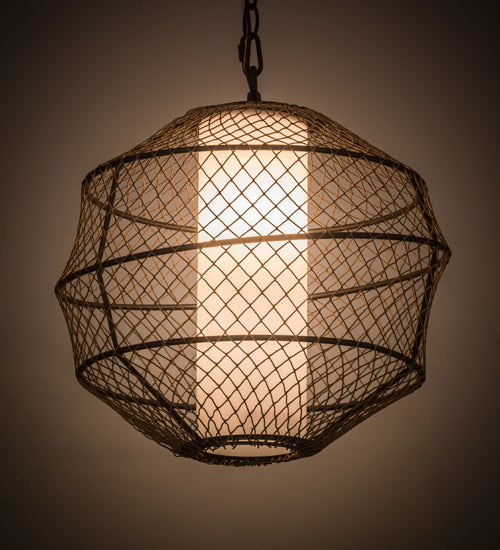 Meyda Tiffany Omaro Poto 185263 Pendant Light - Oil Rubbed Bronze