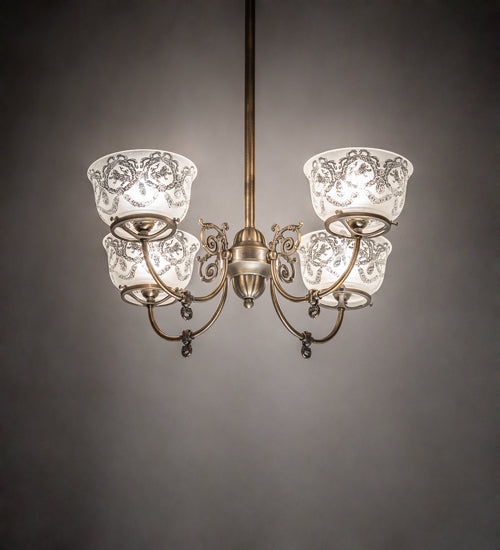 Meyda Tiffany Revival 185605 Chandelier Light - Antique Brass