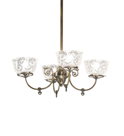 Meyda Tiffany Revival 185605 Chandelier Light - Antique Brass