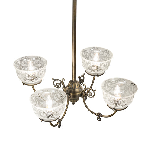 Meyda Tiffany Revival 185605 Chandelier Light - Antique Brass