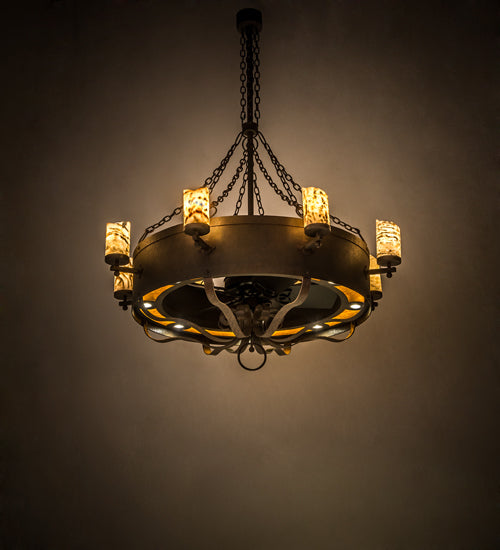 Meyda Tiffany Parnella 185627 Chandelier Light - Rust