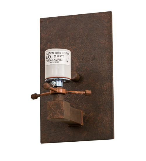 Meyda Tiffany Lighting 185630 Lone Bear One Light Wall Sconce Utility Light Bronze / Dark