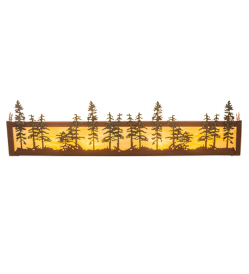 Meyda Tiffany Tall Pines 185635 Bath Vanity Light 30 in. wide - Rust